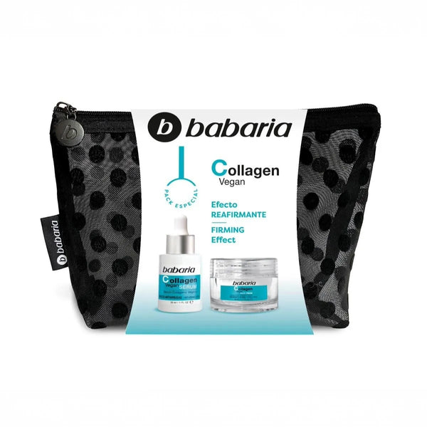 Babaria Kit Colágeno Vegan con Neceser Crema 50 ml + Suero 30 ml (Importación)