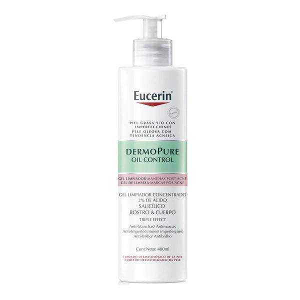 Eucerin DermoPure Oil Control Gel Limpiador Concentrado 400 ml