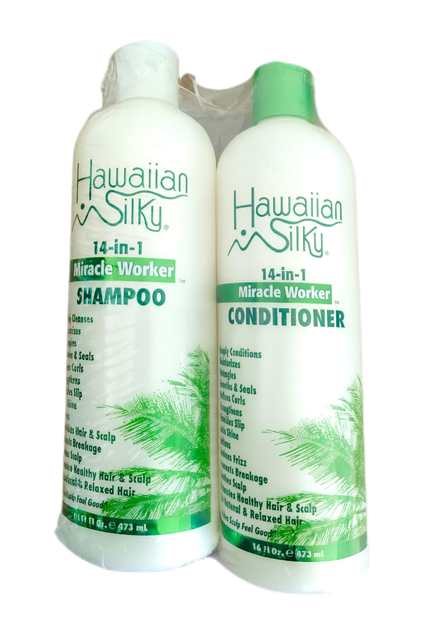 Hawaiian Silky 14 En 1 Shampoo Y Acondicionador 473 Ml C/u