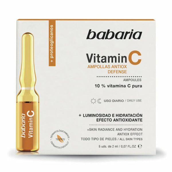 Babaria Ampolletas Vitamina C Antioxidante 5 x 2 ml (Importación)