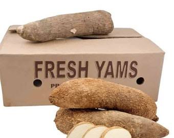 White Ghana Yams (NEW) Half Carton (10-12 pieces) 15 Kg