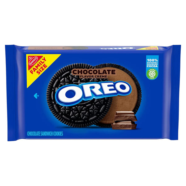 Oreo Chocolate Flavor Creme Family Size 566g