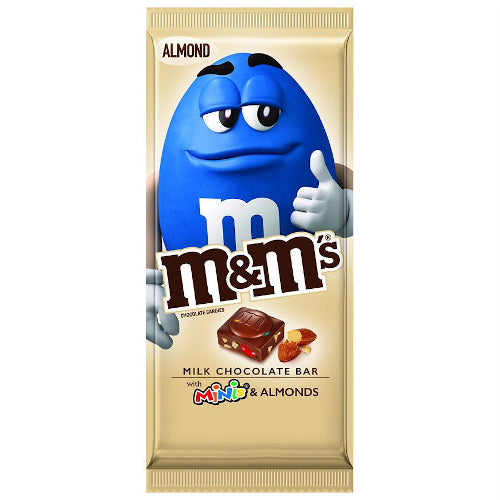 M&m Milk Chocolate Bar With Minis & Almonds 110.6g