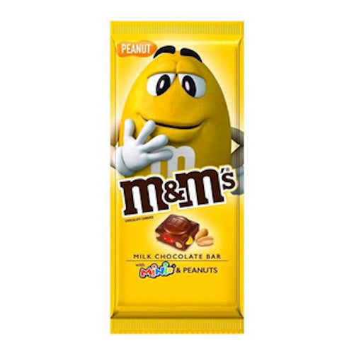 M&m Milk Chocolate Bar With Minis & Peanuts 110.6g
