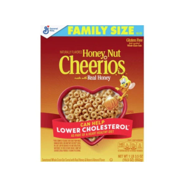 Cheerios Made With Real Honey Family Size 552g