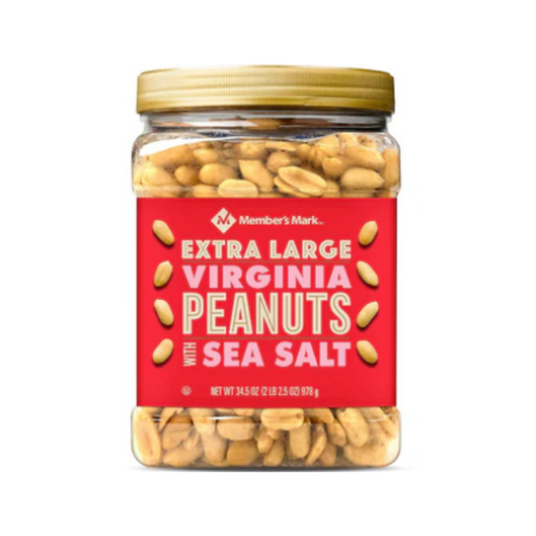Extra Large Virginia Peanuts With Sea Salt 978g