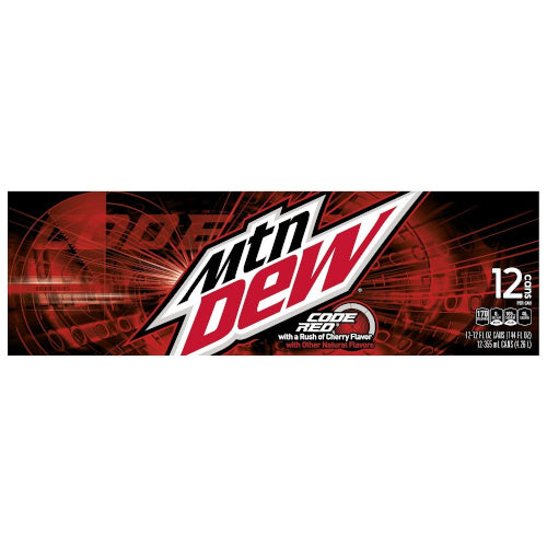 Mtn Dew Code Red 12 Pack