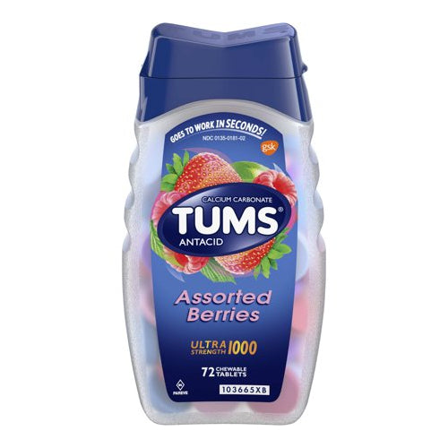 Tums antiacid assorted berries 72 tablets