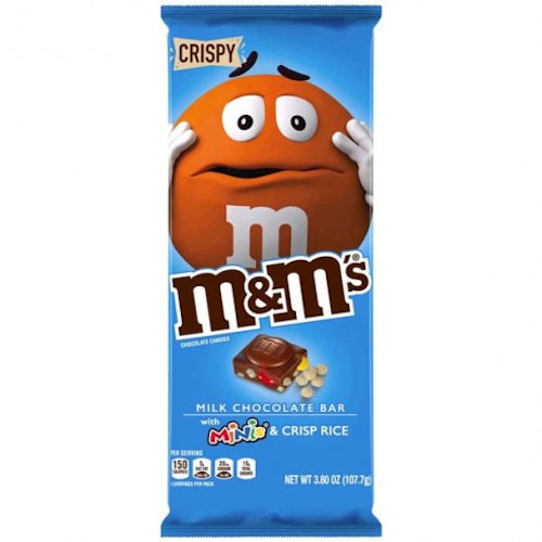 M&m Milk Chocolate Bar With Minis & Crisp Rice 107.7g