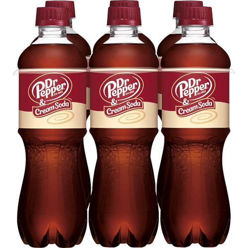 Six Pack Dr. Pepper & Cream Soda 500ml